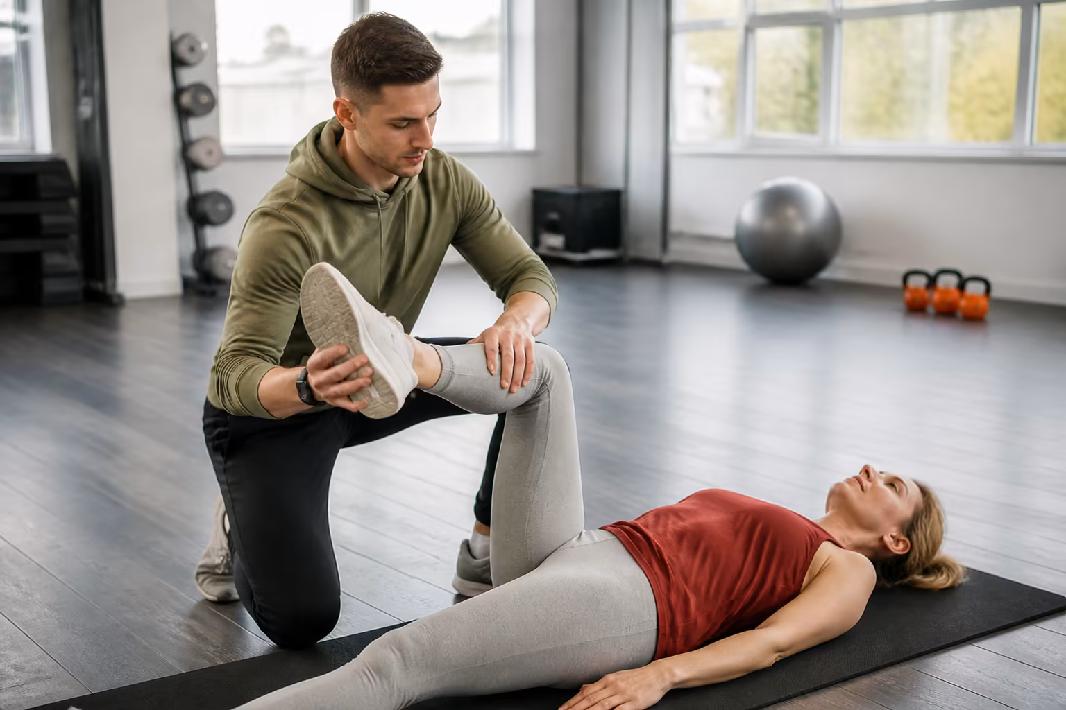 Fitness Instructor Stretching-92852 Fitness Instructor Stretching-92852