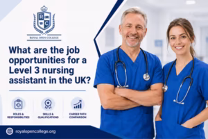What are the job opportunities for a Level 3 nursing assistant in the UK?