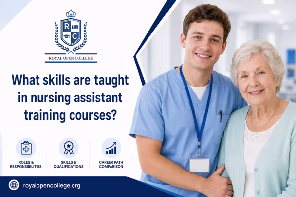 What skills are taught in nursing assistant training courses?