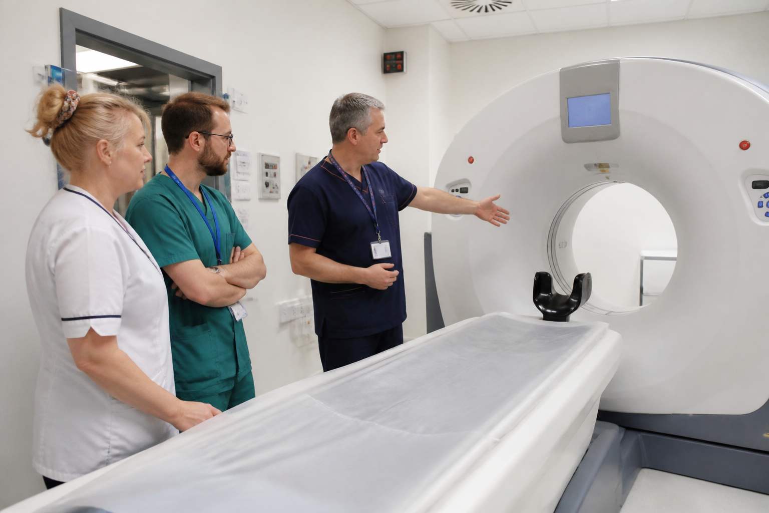 CT scanner in a clinical imaging environment